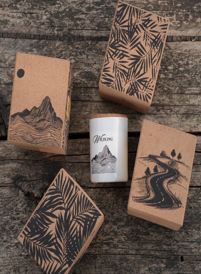 Wildling Dancing in The Rain | Rain, Tuberose Scented Soy Candle in Long-Lasting Cork Box (White) - Image 1